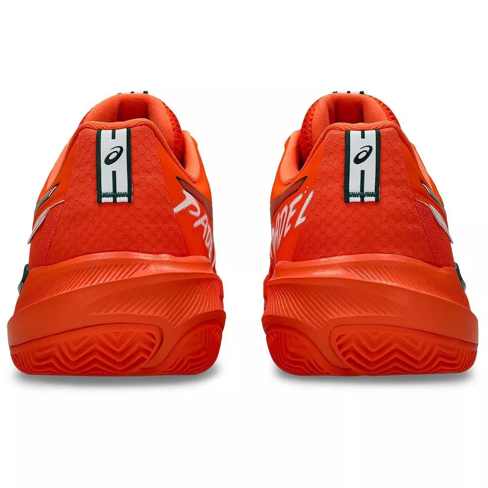 Asics Gel Challenger 15 Padelschuhe Orange / Gr&uuml;n