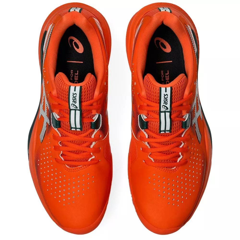 Asics Gel Challenger 15 Padelschuhe Orange / Gr&uuml;n