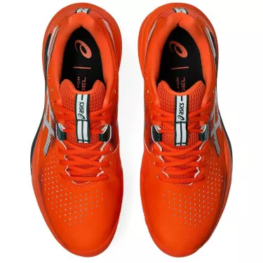 Asics Gel Challenger 15 Padelschuhe Orange / Gr&uuml;n