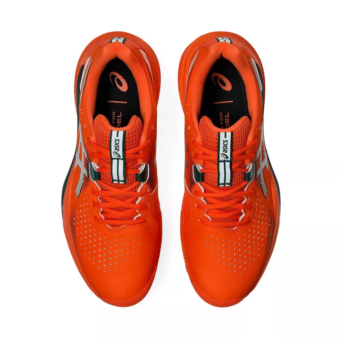 Asics Gel Challenger 15 Padelschuhe Orange / Gr&uuml;n