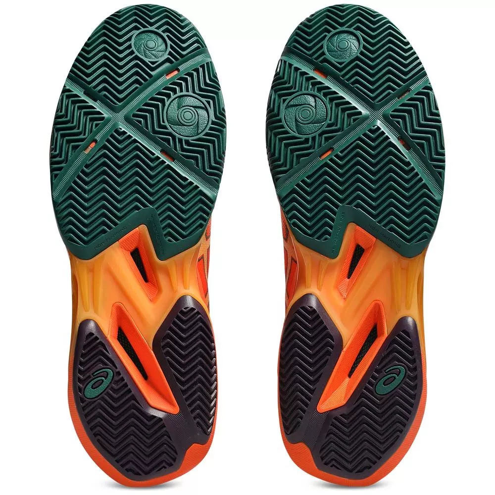 Asics Sonicsmash FF Padelschuhe Orange / Gr&uuml;n
