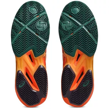 Asics Sonicsmash FF Padelschuhe Orange / Gr&uuml;n