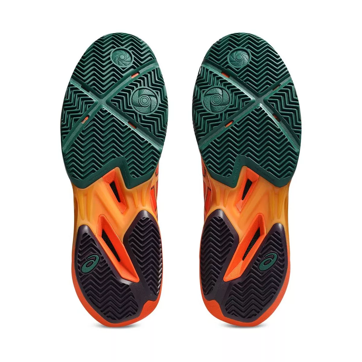 Asics Sonicsmash FF Padelschuhe Orange / Gr&uuml;n
