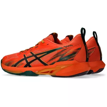 Asics Sonicsmash FF Padelschuhe Orange / Gr&uuml;n