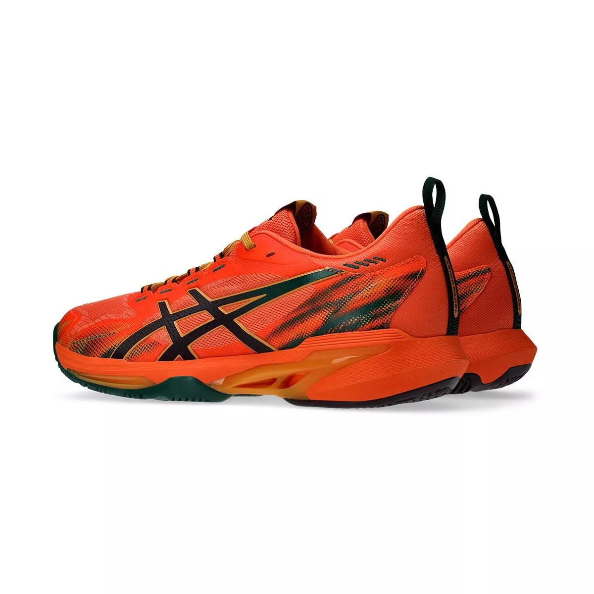 Asics Sonicsmash FF Padelschuhe Orange / Gr&uuml;n