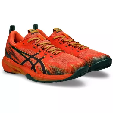 Asics Sonicsmash FF Padelschuhe Orange / Gr&uuml;n