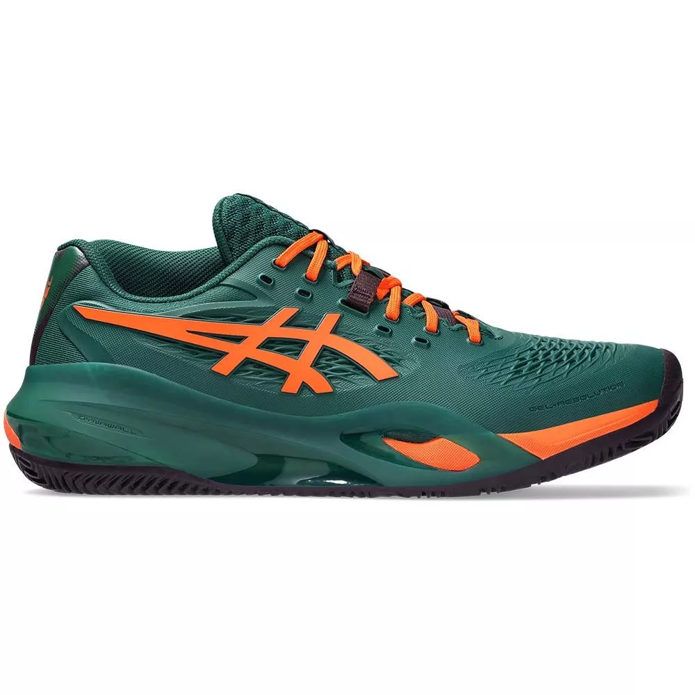 Asics Gel Resolution X Padelschuhe Gr&uuml;n / Orange