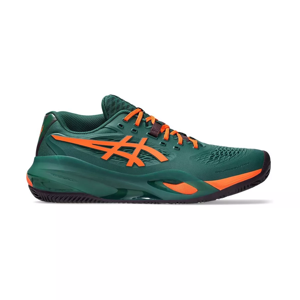 Asics Gel Resolution X Padelschuhe Gr&uuml;n / Orange