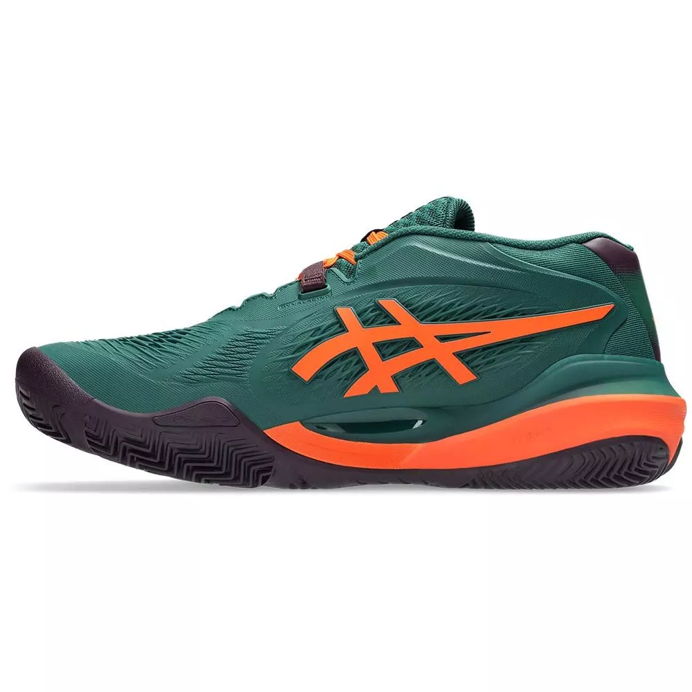 Asics Gel Resolution X Padelschuhe Gr&uuml;n / Orange