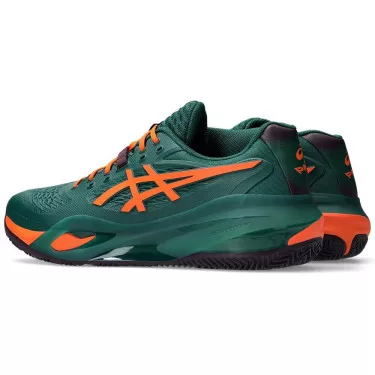 Asics Gel Resolution X Padelschuhe Gr&uuml;n / Orange