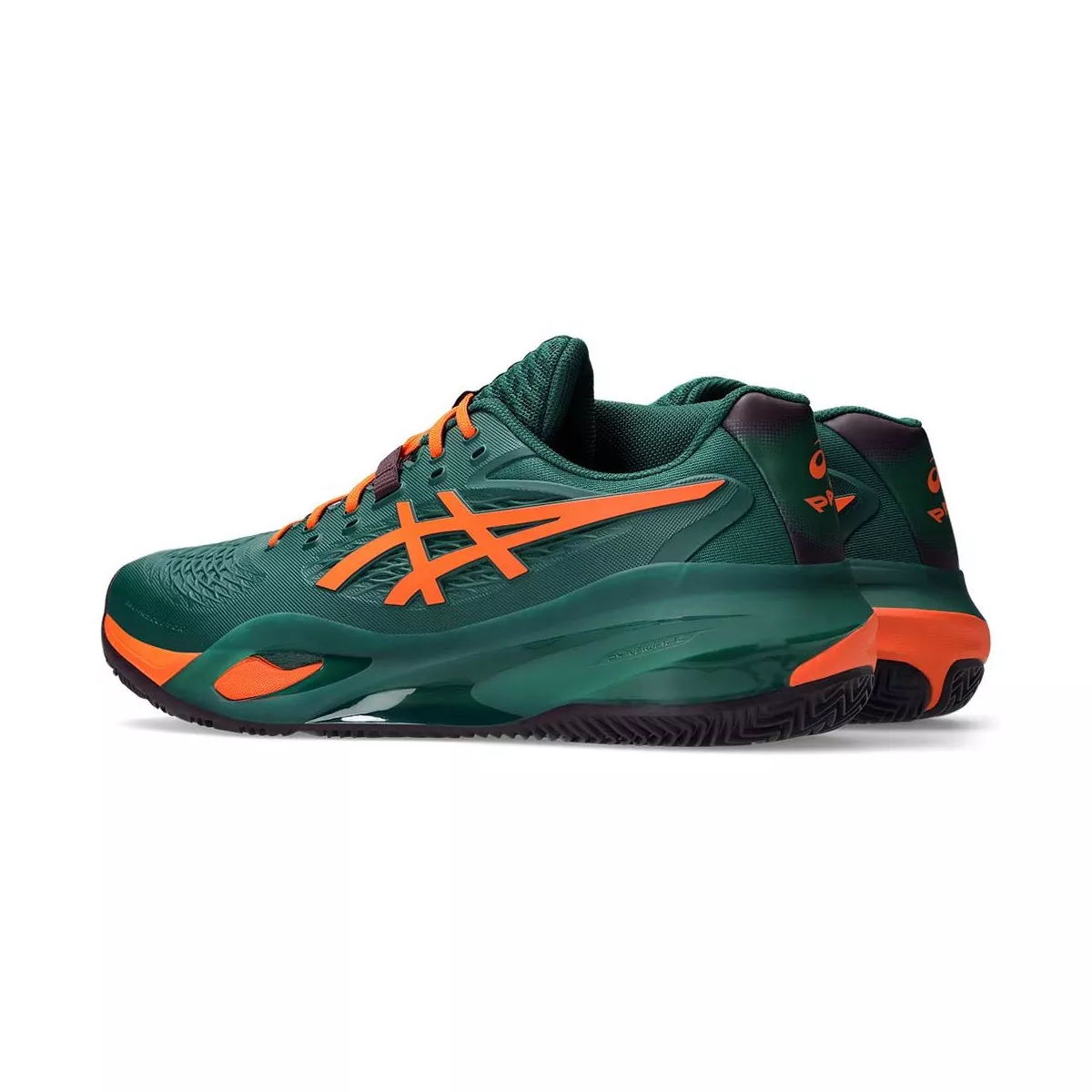 Asics Gel Resolution X Padelschuhe Gr&uuml;n / Orange
