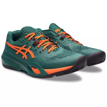 Asics Gel Resolution X Padelschuhe Gr&uuml;n / Orange