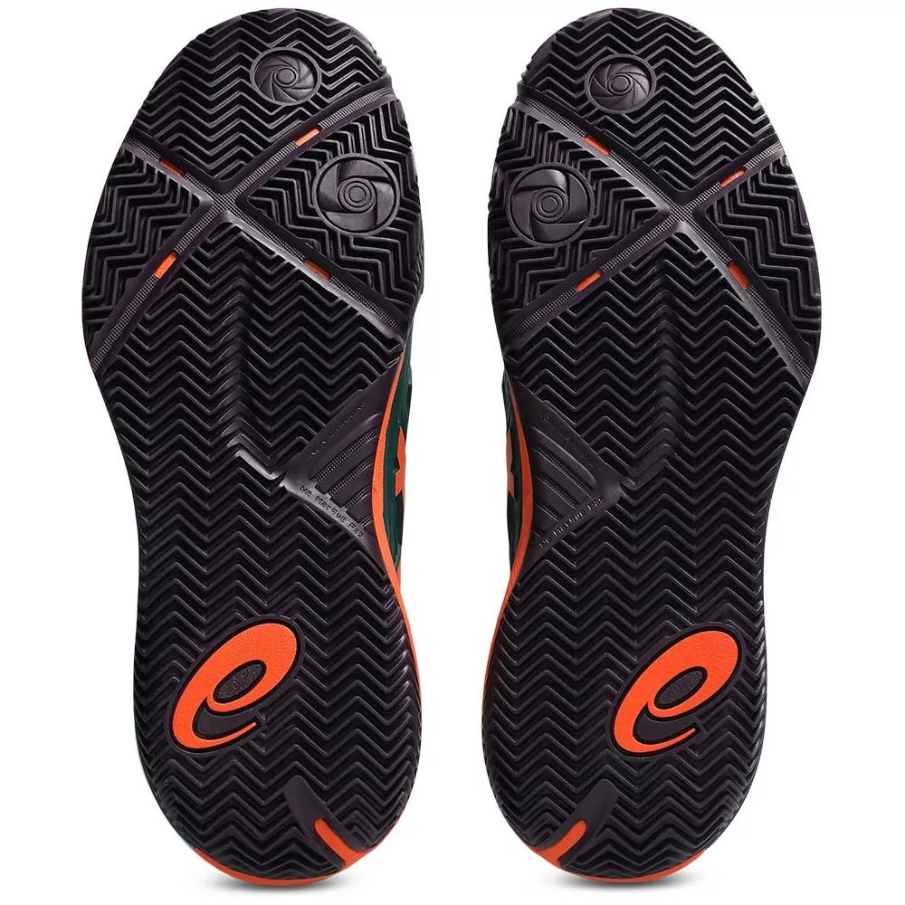 Asics Gel Resolution X Padelschuhe Gr&uuml;n / Orange