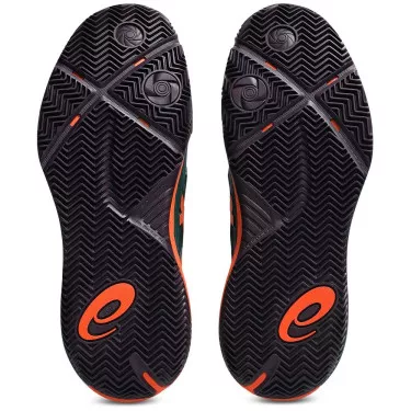 Asics Gel Resolution X Padelschuhe Gr&uuml;n / Orange