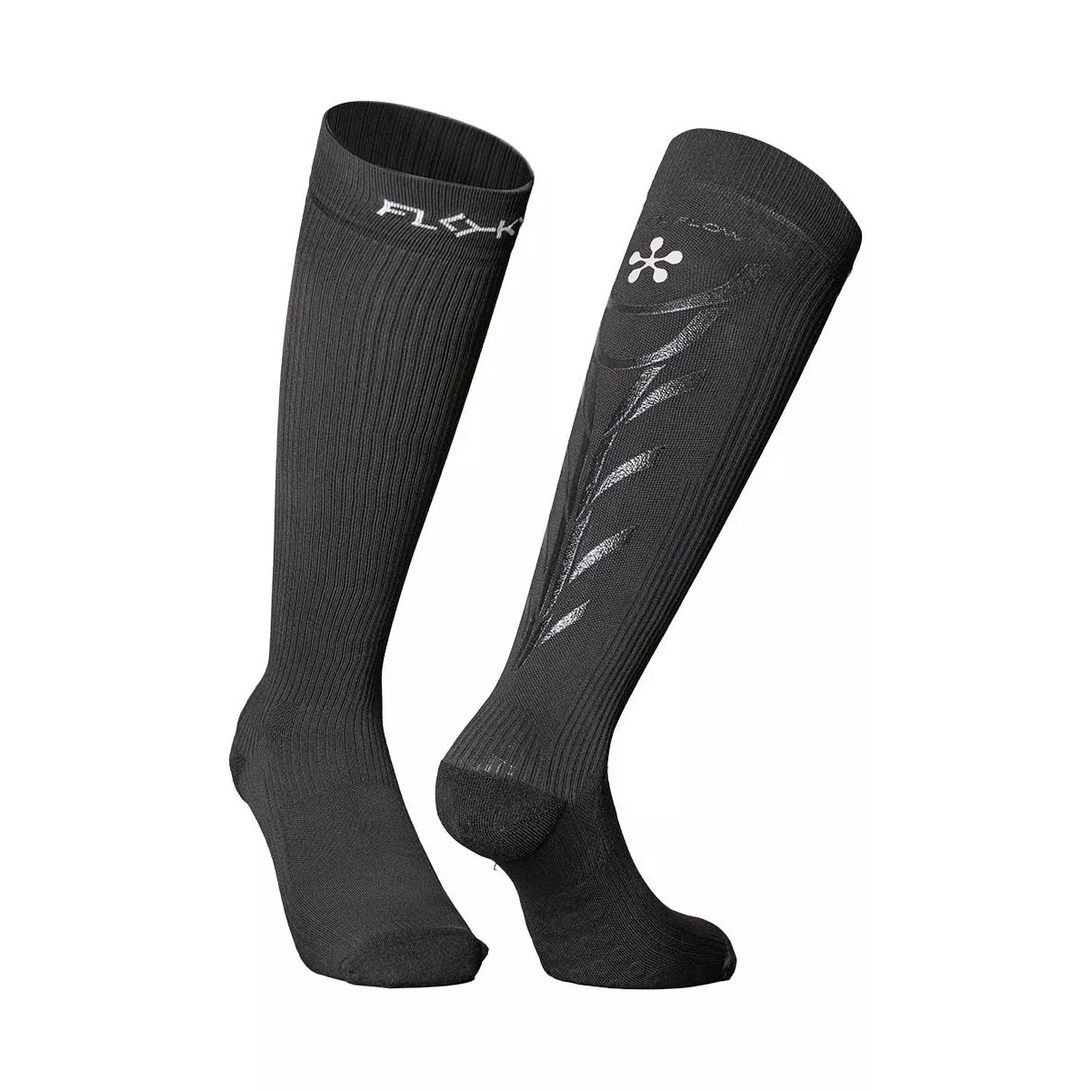 Floky Padel Flow Premier Padel Recovery-Socken Schwarz