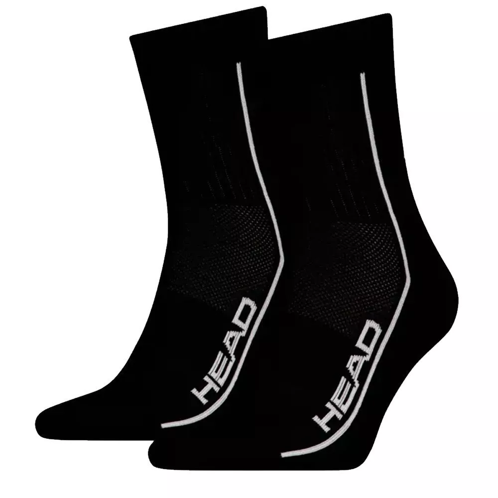 Head Performance Mi-Long Socken 2er-Pack Schwarz