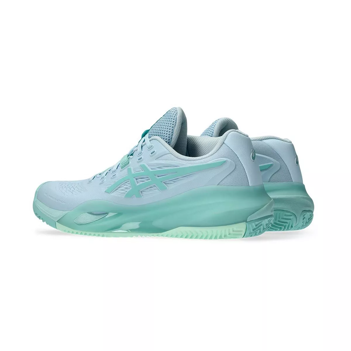 Asics Gel Resolution X Tennisschuhe Sandplatz Damen Pastellblau / Gr&uuml;n