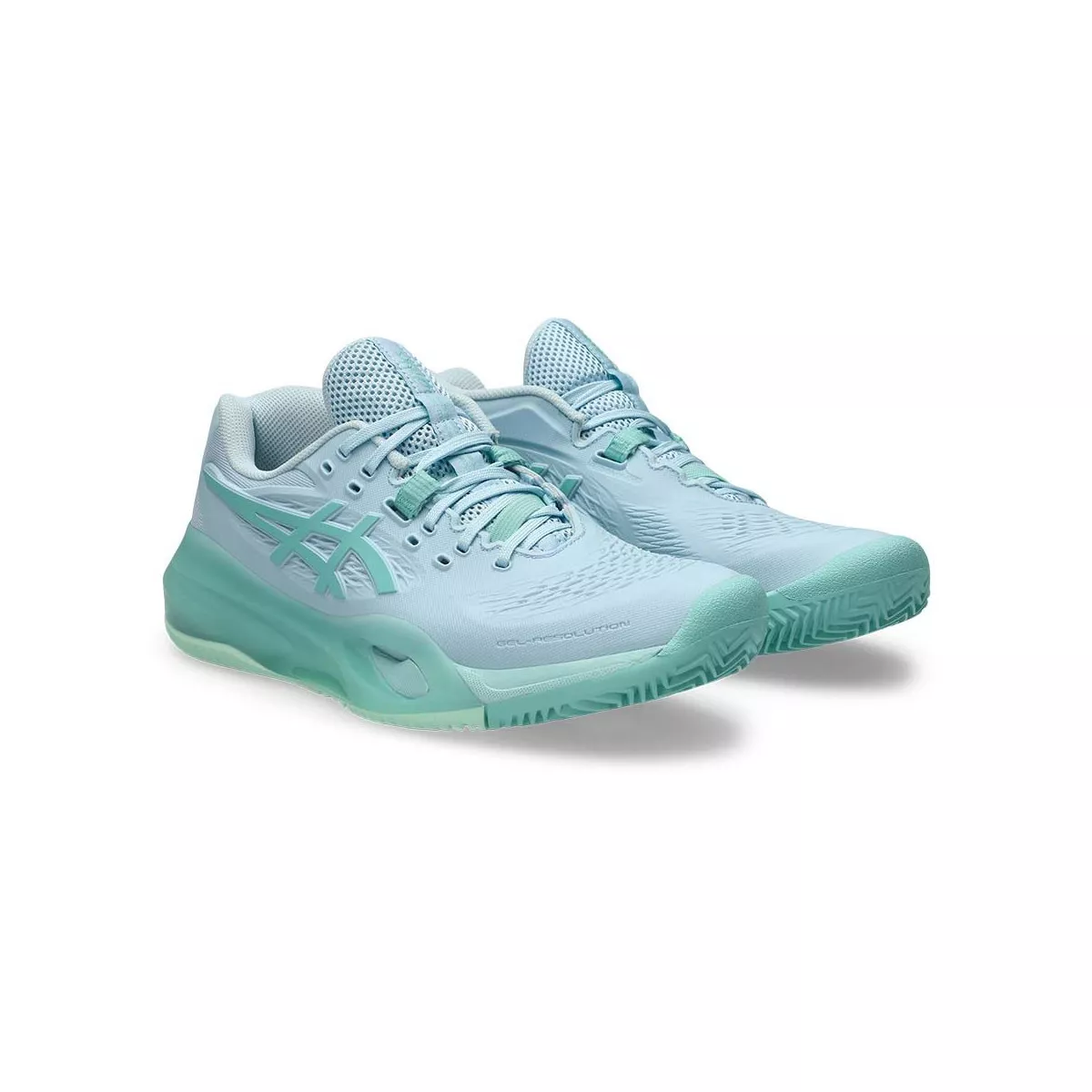 Asics Gel Resolution X Tennisschuhe Sandplatz Damen Pastellblau / Gr&uuml;n