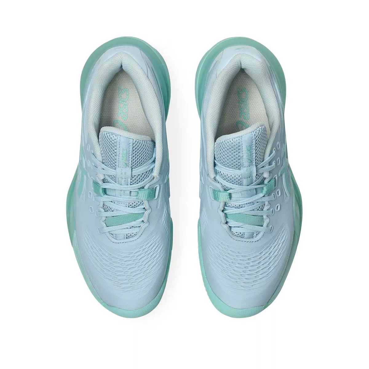 Asics Gel Resolution X Tennisschuhe Sandplatz Damen Pastellblau / Gr&uuml;n