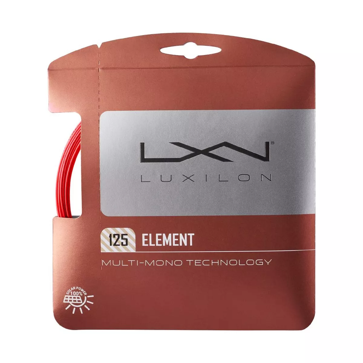 Luxilon Element Tennissaite Rot 12 m