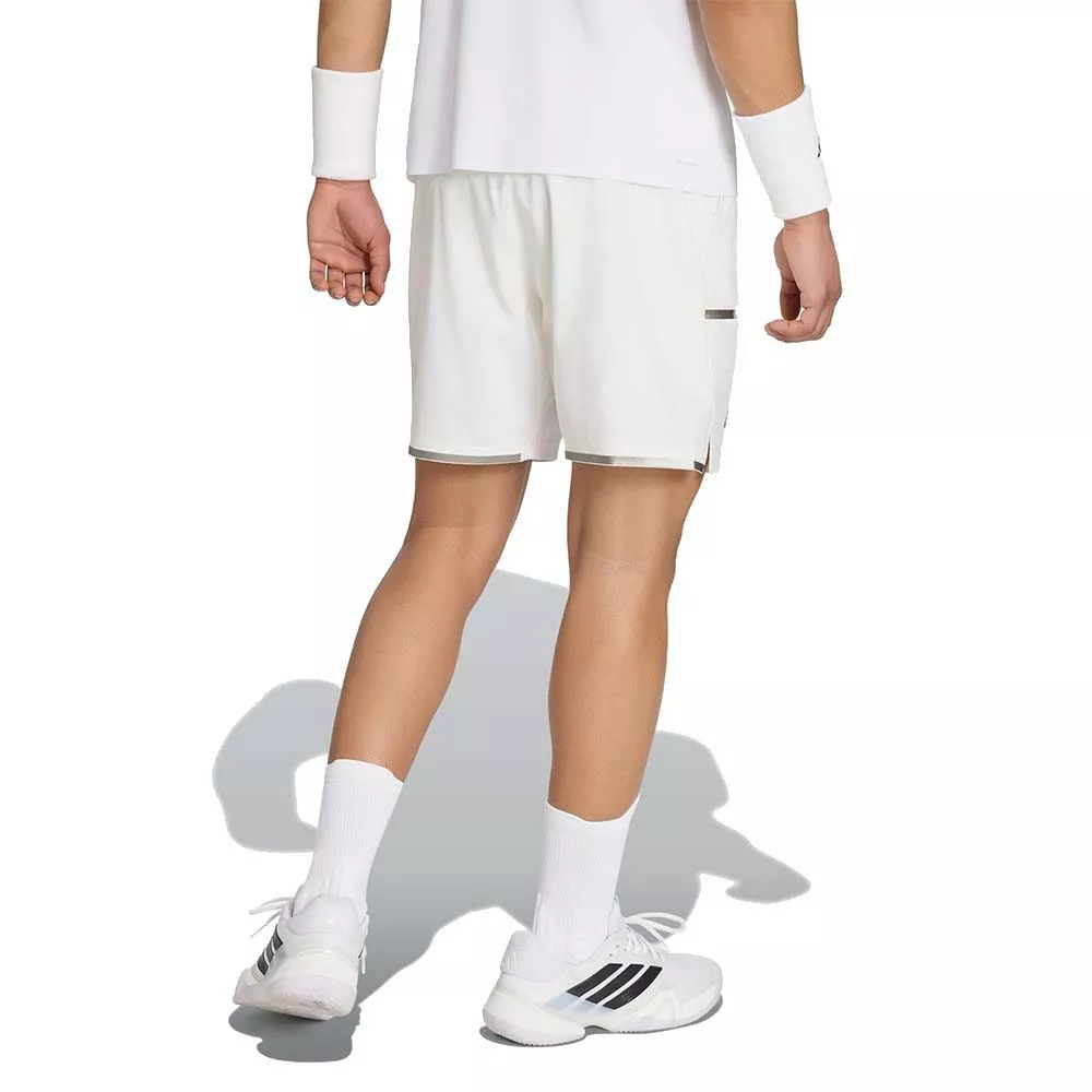 Adidas Pro 2N1 London Tennisshorts Wei&szlig;
