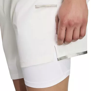 Adidas Pro 2N1 London Tennisshorts Wei&szlig;