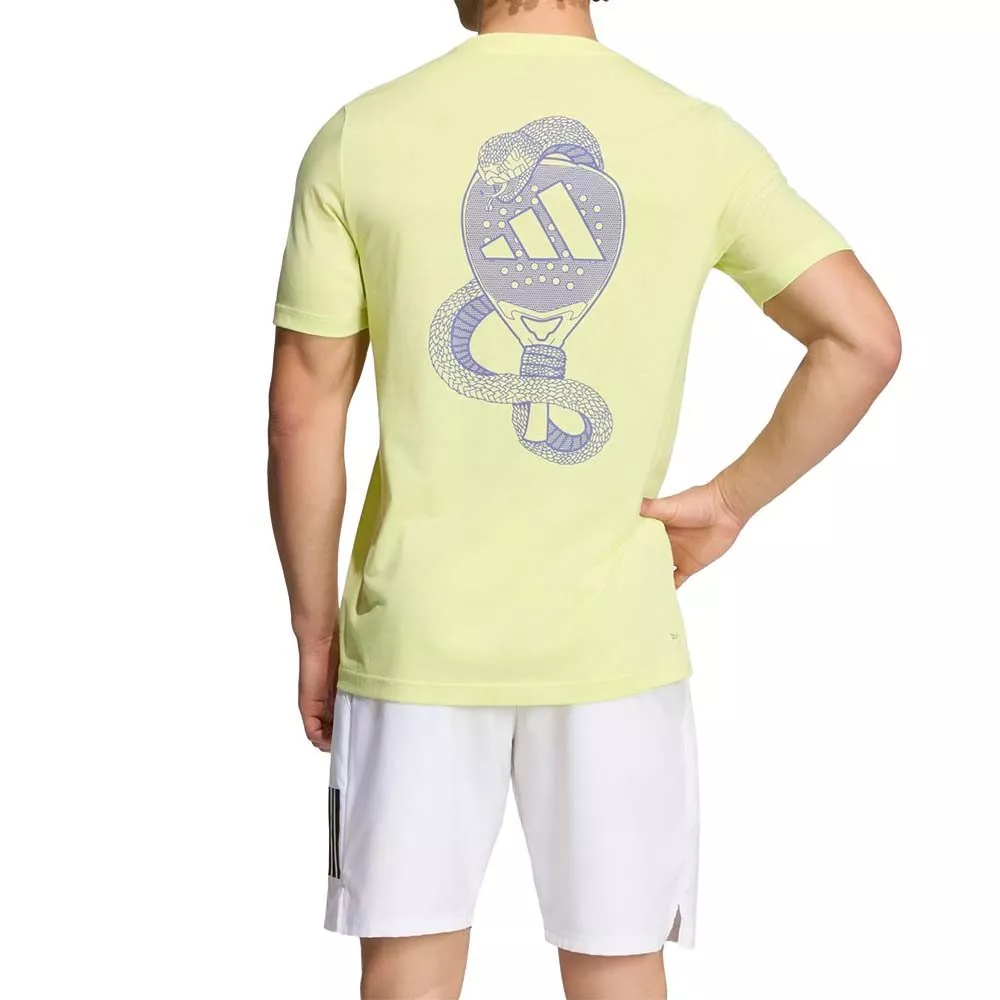 Adidas Padel Graphic T-Shirt Gelb