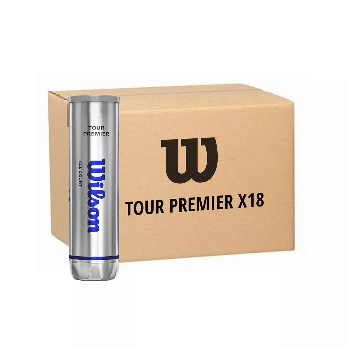 Wilson Tour Premier Tennisb&auml;lle Karton 18 Dosen &agrave; 4 B&auml;lle