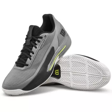 Wilson Rush Tour 5 Tennisschuhe Sandplatz Grau / Schwarz
