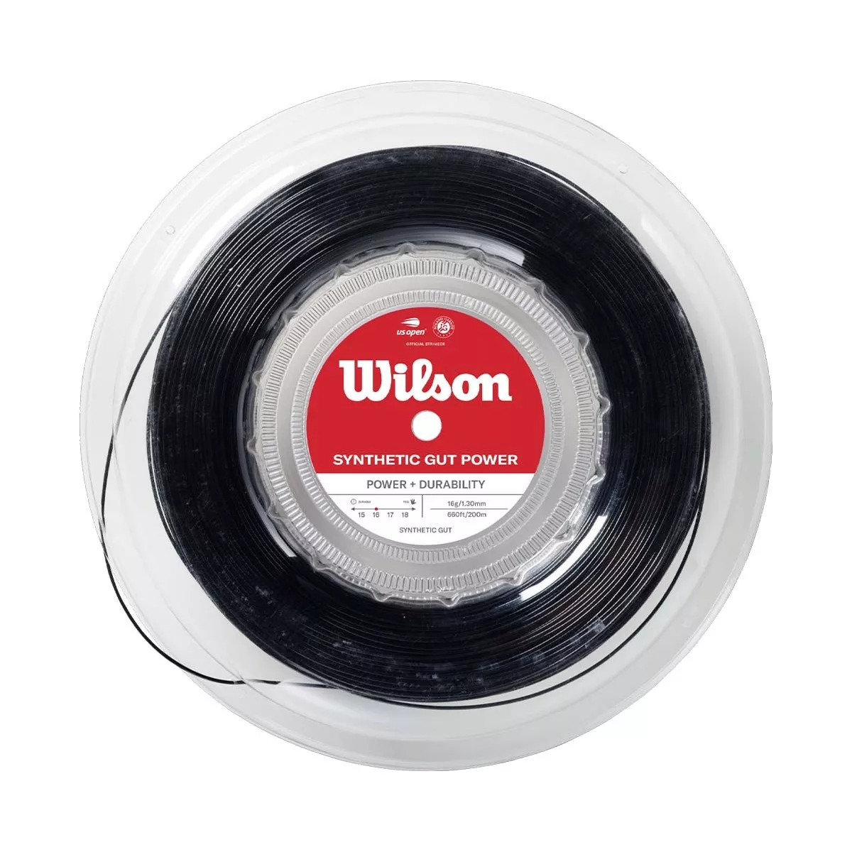 Wilson Synthetic Gut Power Schwarz Saitenrolle 200 m