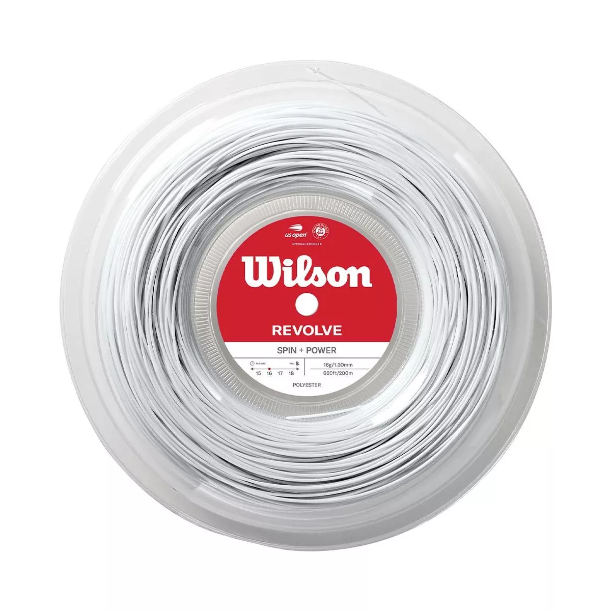 Wilson Revolve Wei&szlig; Saitenrolle 200 m