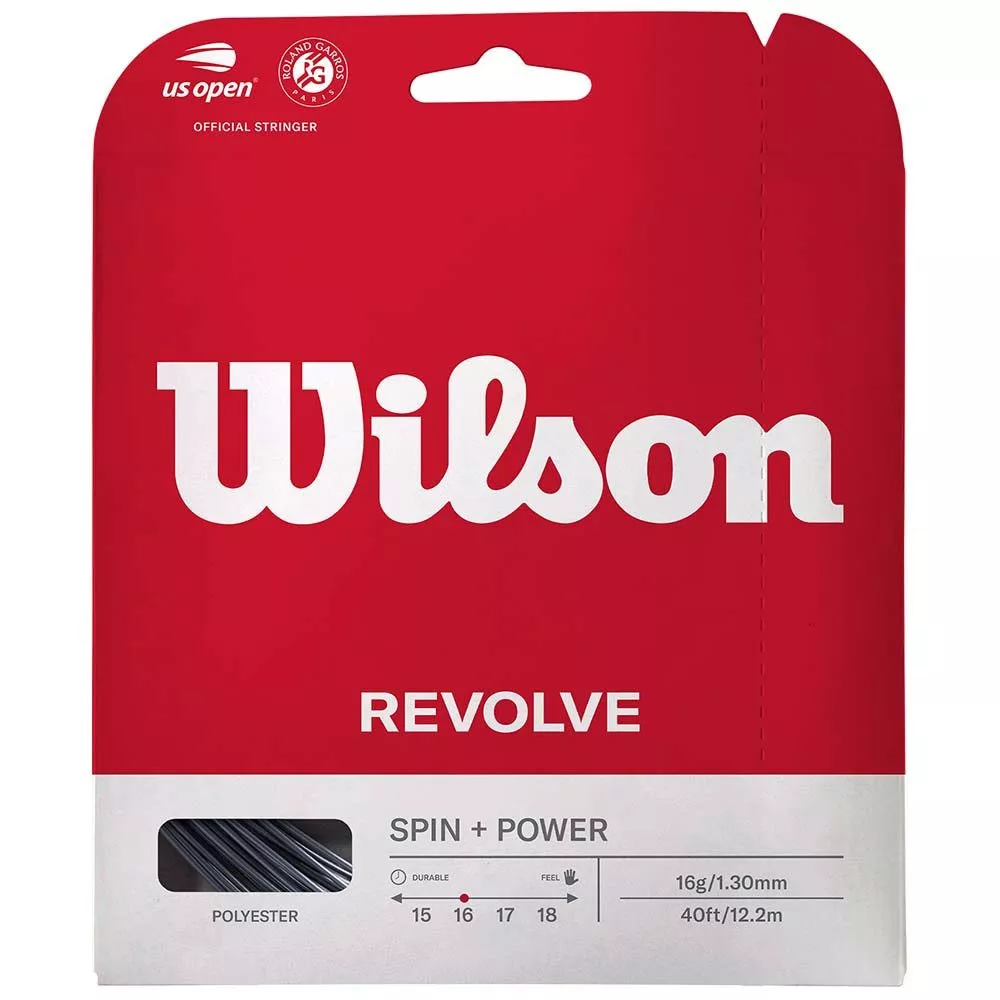 Wilson Revolve Schwarz Tennissaite 12 m