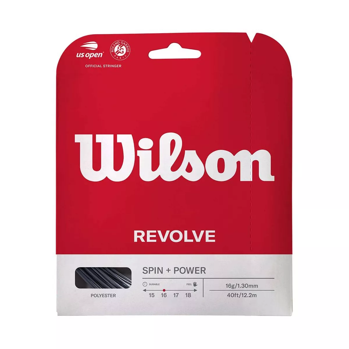 Wilson Revolve Schwarz Tennissaite 12 m
