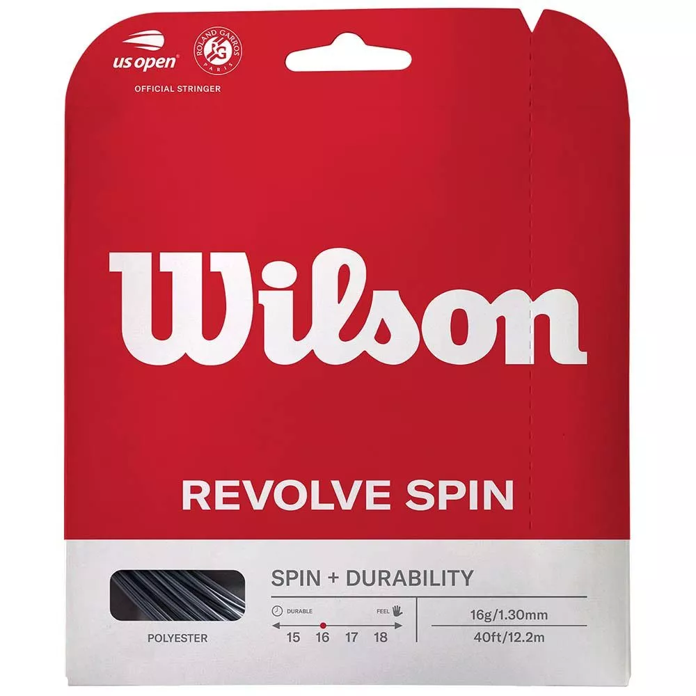 Wilson Revolve Spin Grau Tennissaite 12 m