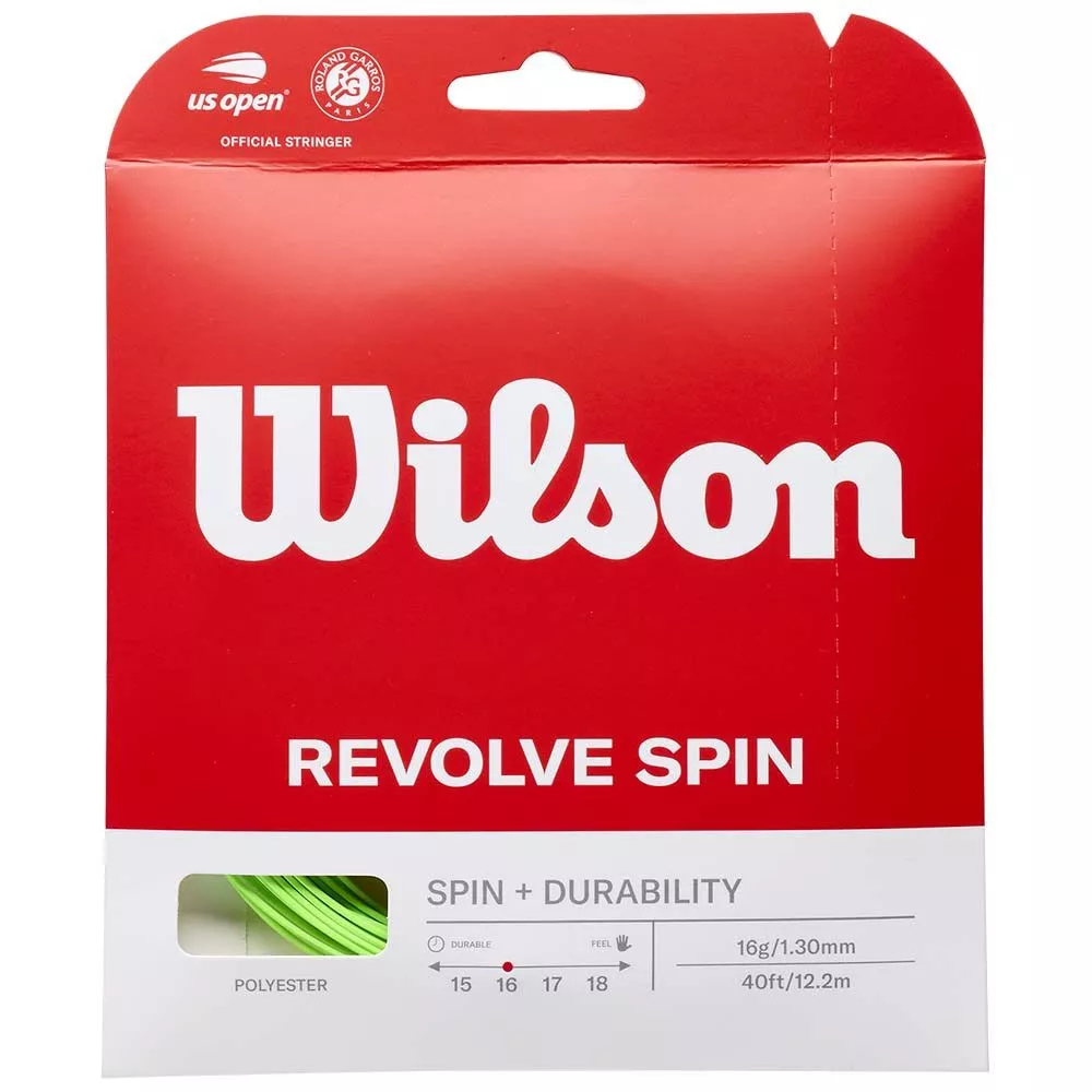 Wilson Revolve Spin Gr&uuml;n Tennissaite 12 m