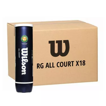 Wilson Roland Garros All Court Tennisb&auml;lle Karton 9 x Doppelpack (2 x 4er-Dose)