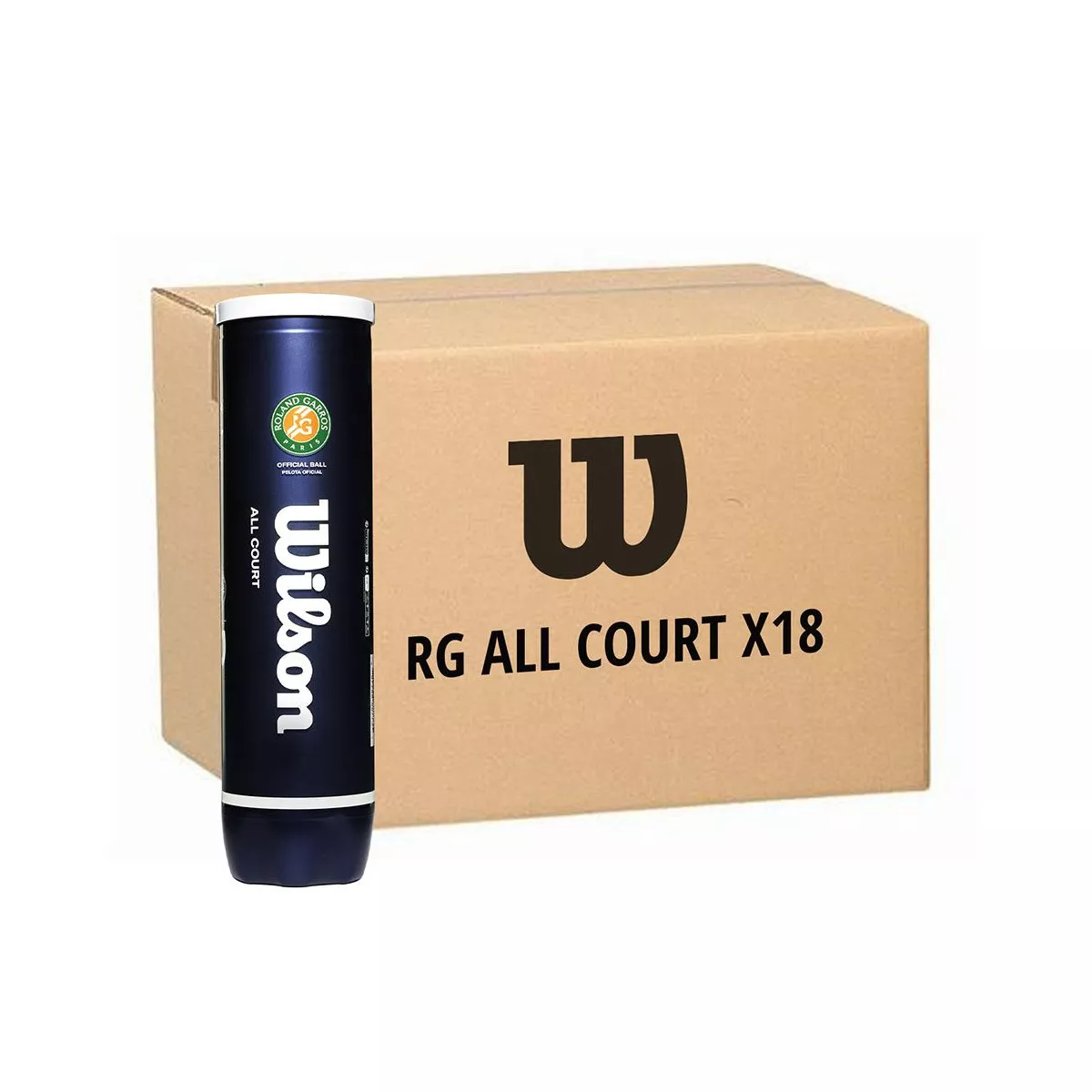 Wilson Roland Garros All Court Tennisb&auml;lle Karton 9 x Doppelpack (2 x 4er-Dose)