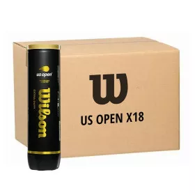 Wilson US Open Tennisb&auml;lle Karton 18 x 4er-Dose