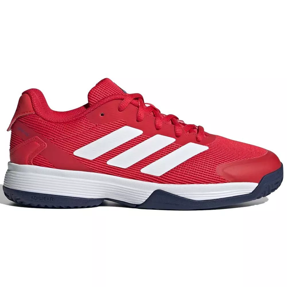 Adidas Ubersonic 5 Junior Tennisschuhe Rot / Wei&szlig; / Blau