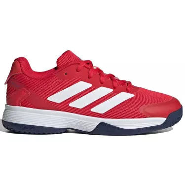 Adidas Ubersonic 5 Junior Tennisschuhe Rot / Wei&szlig; / Blau