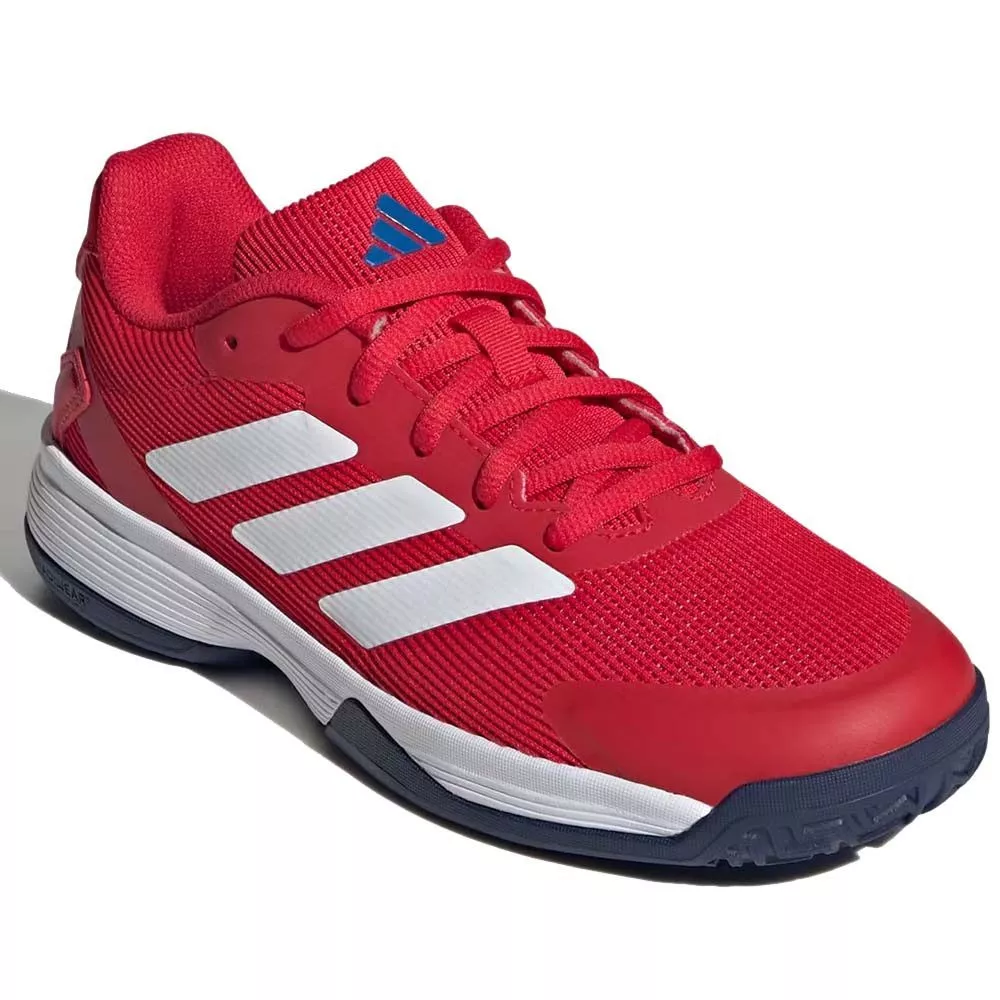 Adidas Ubersonic 5 Junior Tennisschuhe Rot / Wei&szlig; / Blau