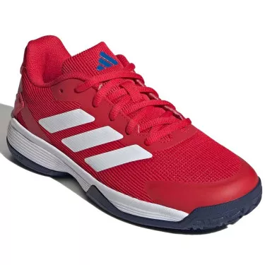 Adidas Ubersonic 5 Junior Tennisschuhe Rot / Wei&szlig; / Blau