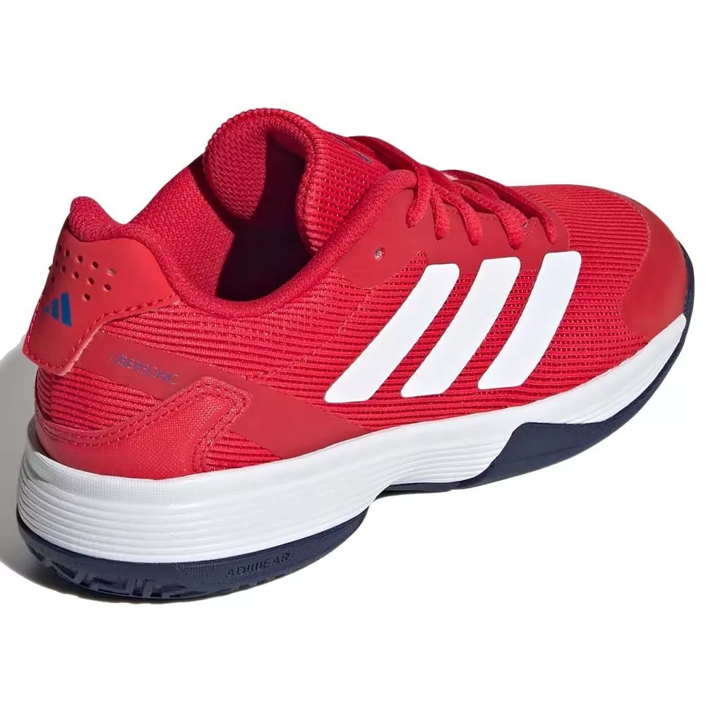 Adidas Ubersonic 5 Junior Tennisschuhe Rot / Wei&szlig; / Blau