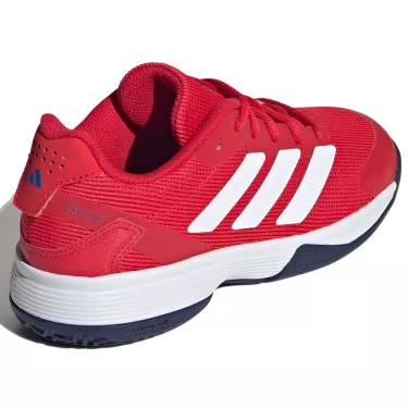 Adidas Ubersonic 5 Junior Tennisschuhe Rot / Wei&szlig; / Blau