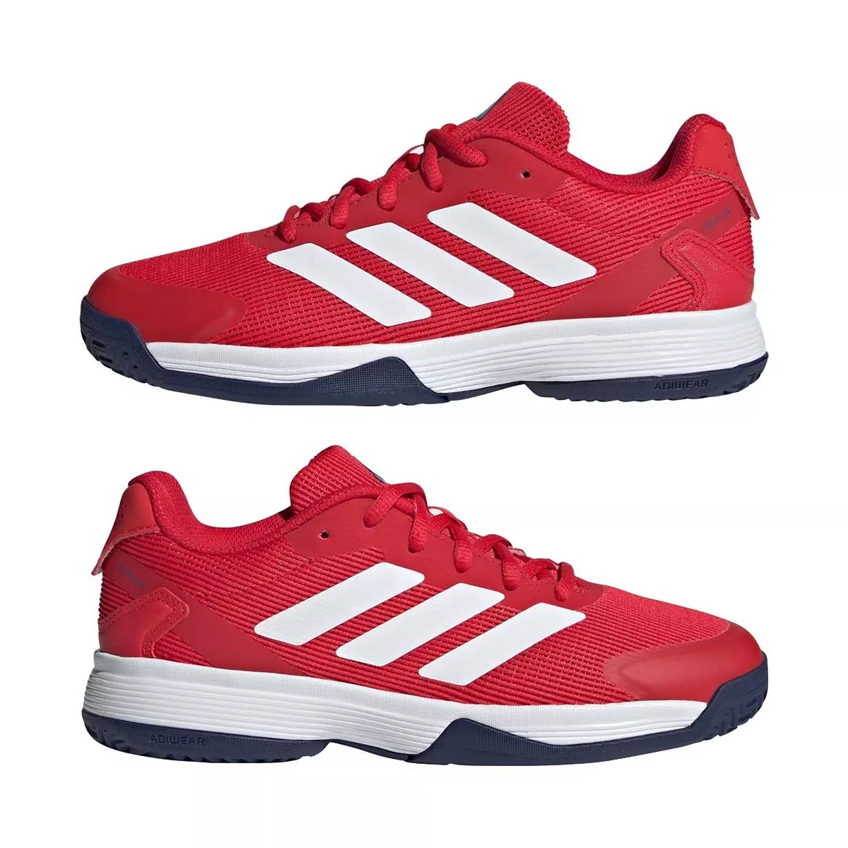 Adidas Ubersonic 5 Junior Tennisschuhe Rot / Wei&szlig; / Blau