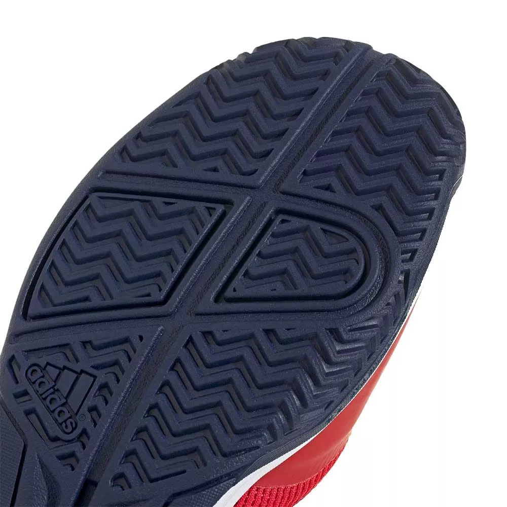 Adidas Ubersonic 5 Junior Tennisschuhe Rot / Wei&szlig; / Blau
