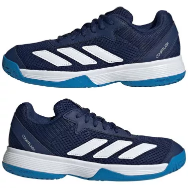 Adidas Courtflash Junior Tennisschuhe Dunkelblau