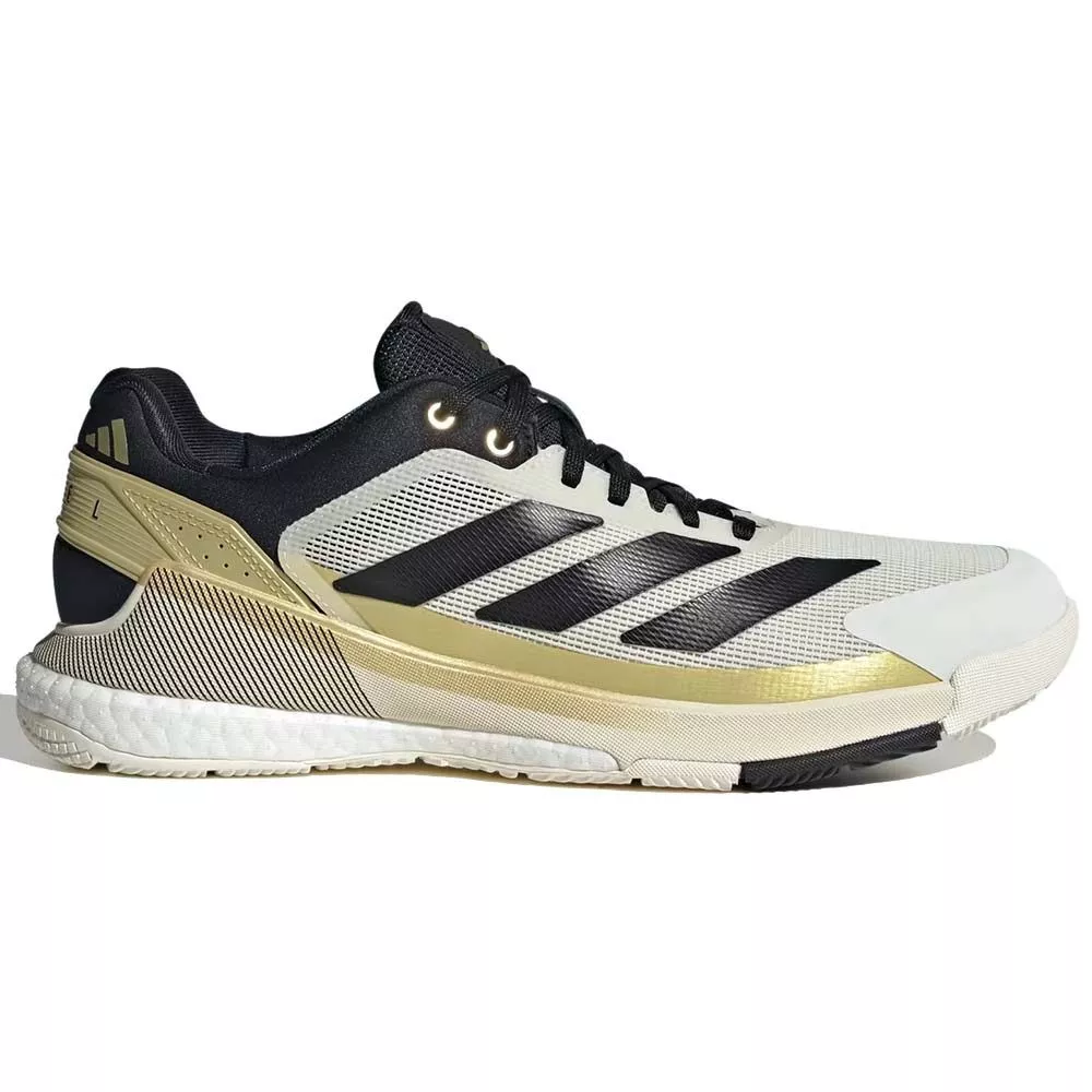 Adidas Crazyquick Boost Padelschuhe Wei&szlig; / Schwarz / Gold