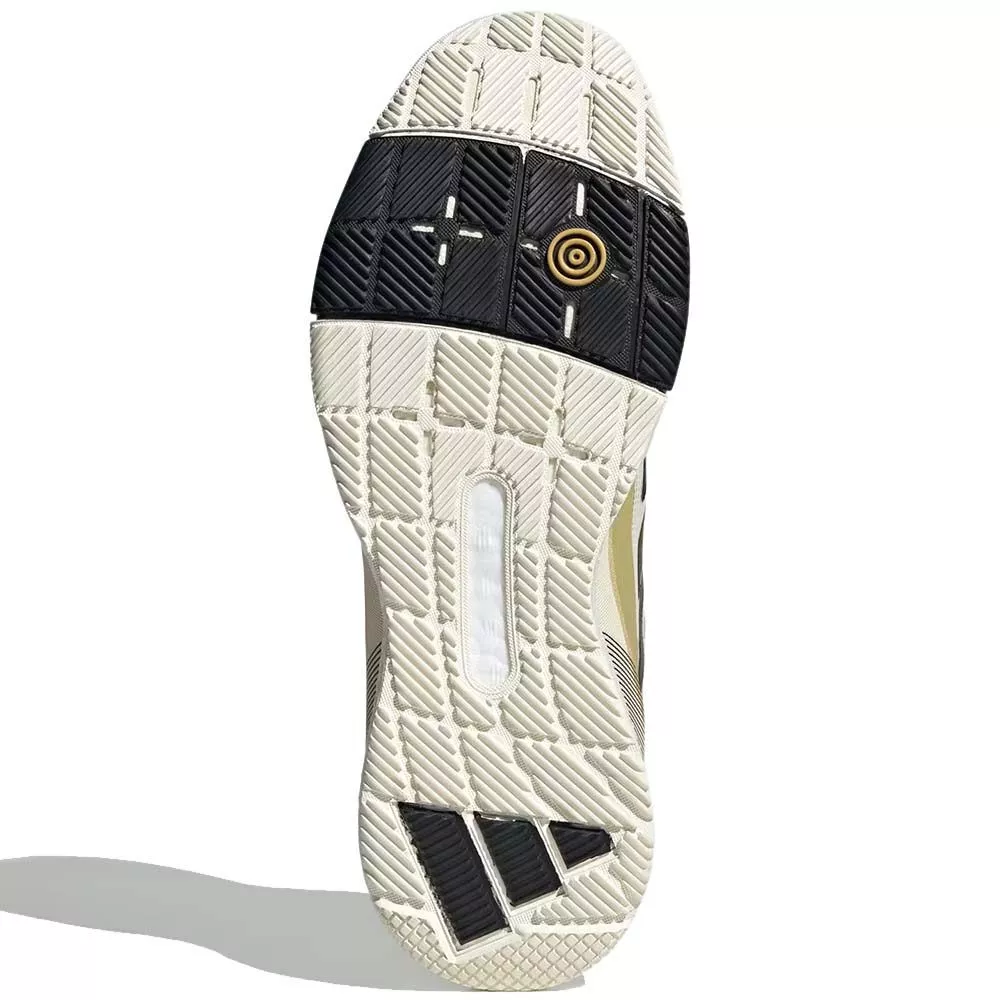 Adidas Crazyquick Boost Padelschuhe Wei&szlig; / Schwarz / Gold