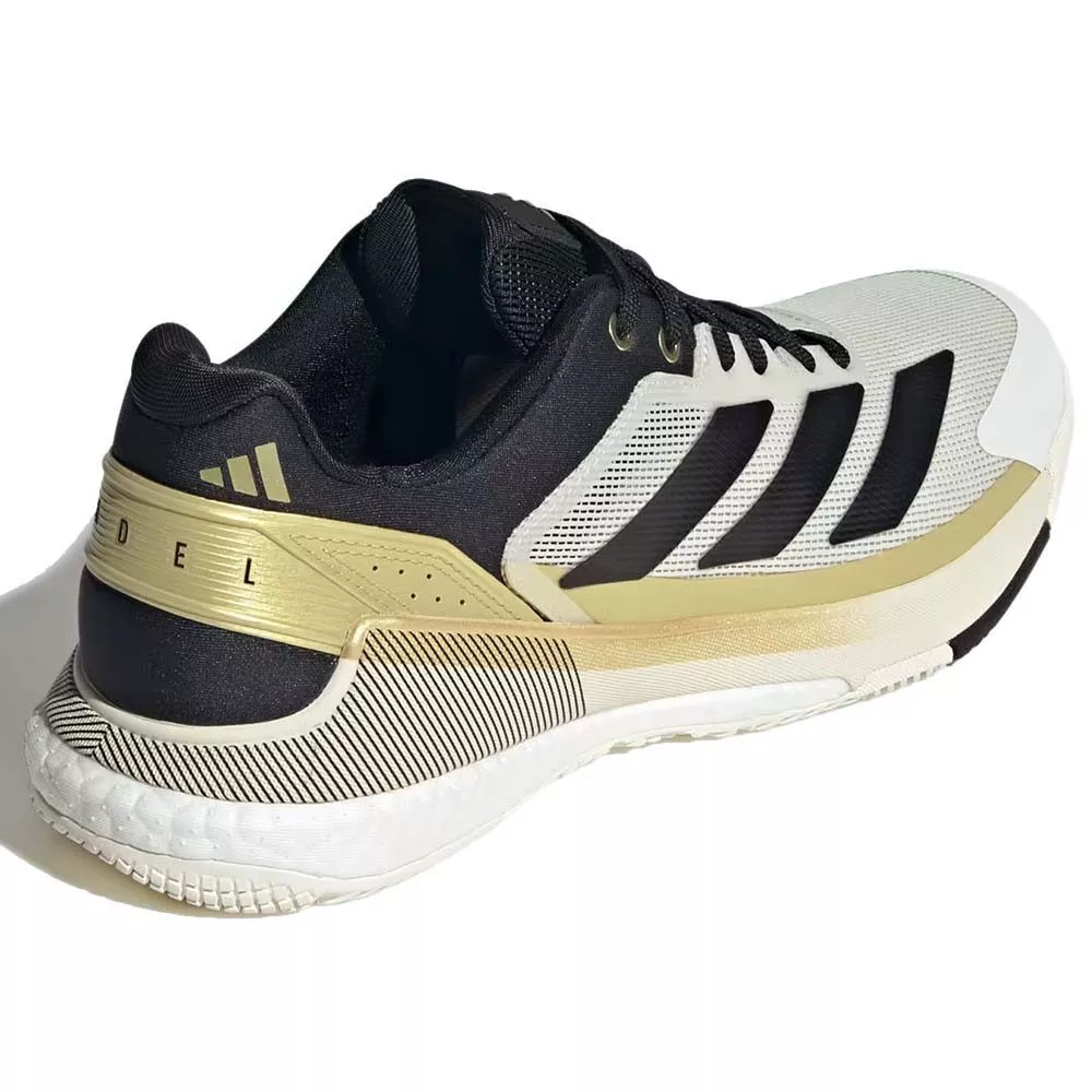 Adidas Crazyquick Boost Padelschuhe Wei&szlig; / Schwarz / Gold